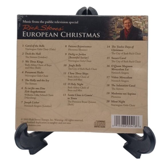 NEW Sealed Rick Steves' European Christmas Music CD PBS - Picture 3 of 8